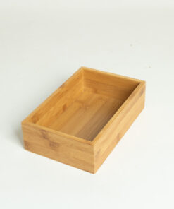 Laminated Bamboo Low Storage Box Wholesale Vietnam