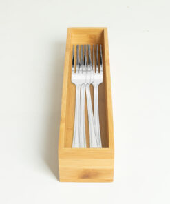 Bamboo Rectangular Cutlery Organizer Tray Wholesale Vietnam