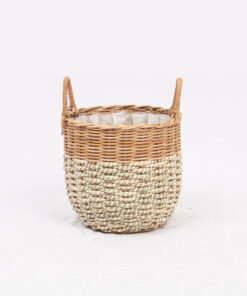 Seagrass Rattan 30cm Indoor Plant Pot Wholesale