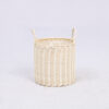 White Rattan 30cm Indoor Plant Pot Wholesale