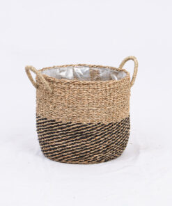 Wholesale Indoor Planters Made Of Seagrass With Lining