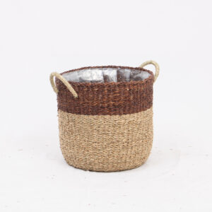 Seagrass Baskets For Plants Wholesale With Plastic Lining