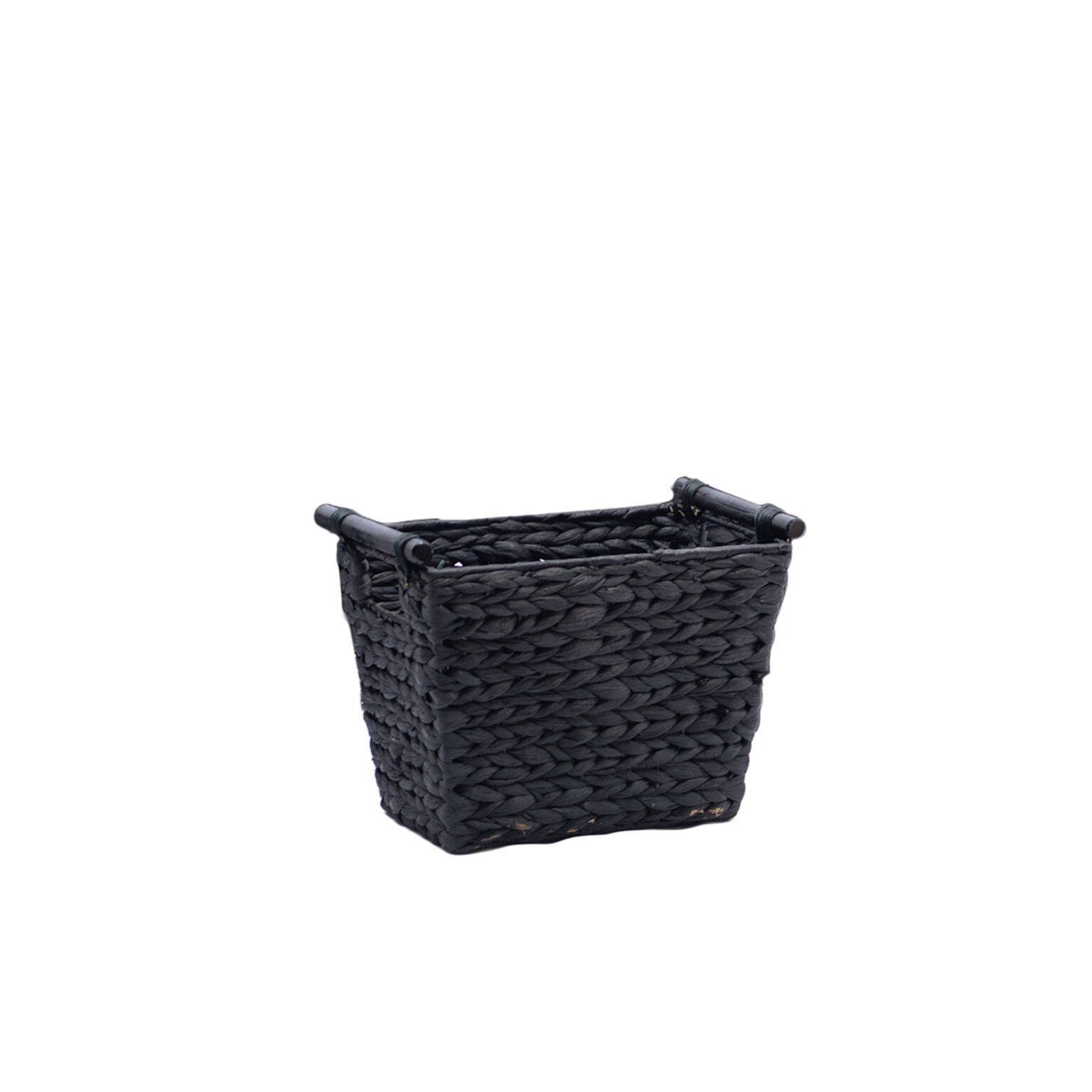 Black Water Hyacinth Small Hamper Baskets Wholesale