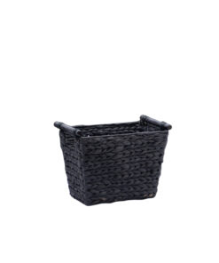 Black Water Hyacinth Small Hamper Baskets Wholesale