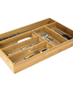 Bamboo 6-compartment Cutlery Drawer Organizer
