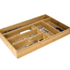 Bamboo 6-compartment Cutlery Drawer Organizer