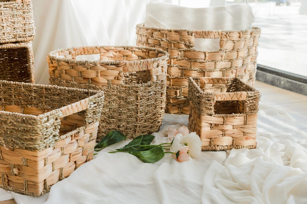 Water hyacinth basket 2026 home decor inspiration for wholesale and constomization