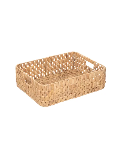 Wholesale Water Hyacinth Rectangular Storage organization Underbed basket with handles for laundry and home organization in modern interiors. Ideal for home, office, HORECA and retail décor. We welcome bulk orders, OEM/ODM collaborations, and private label projects for retailers, wholesalers, sourcing agents, and HORECA buyers.