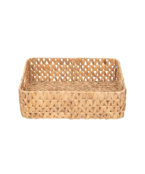Wholesale Water Hyacinth Rectangular Storage organization Underbed basket with handles for laundry and home organization in modern interiors. Ideal for home, office, HORECA and retail décor. We welcome bulk orders, OEM/ODM collaborations, and private label projects for retailers, wholesalers, sourcing agents, and HORECA buyers.