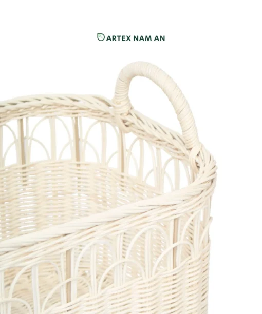 Wholesale Set of 2 Rattan Rectangle Basket with handles and open-weave design for eco-friendly storage, laundry and home organization. Ideal for minimalist, farmhouse, contemporary, bohemian and modern interiors. We welcome bulk orders, OEM/ODM collaborations and private label projects for retailers, wholesalers, sourcing agents and HORECA buyers.
