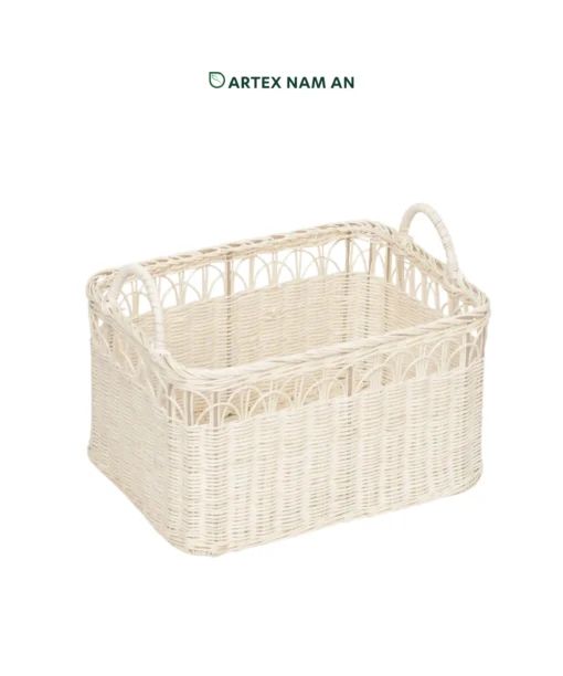 Wholesale Set of 2 Rattan Rectangle Basket with handles and open-weave design for eco-friendly storage, laundry and home organization. Ideal for minimalist, farmhouse, contemporary, bohemian and modern interiors. We welcome bulk orders, OEM/ODM collaborations and private label projects for retailers, wholesalers, sourcing agents and HORECA buyers.