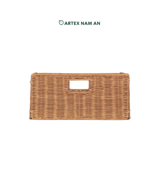 Bulk Rattan Basket for Ikea Kallax Shelves in Natural Color Foldable Storage for Home, Office and HORECA | Low MOQ