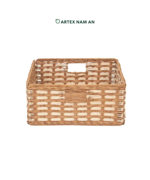 Wholesale Rattan Foldable Cube Storage Bin for clutter free storage on Ikea Kallax shelves and other cube units. Ideal for office, kitchen and bathroom organization with low MOQ options. We welcome bulk orders, OEM/ODM collaborations and private label projects for retailers, wholesalers, sourcing agents and HORECA buyers.