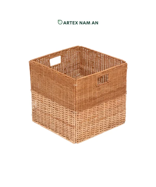 Wholesale Storage Basket made from Natural Rattan for Ikea Kallax Shelves, Home, Office, HORECA and Retail Organization