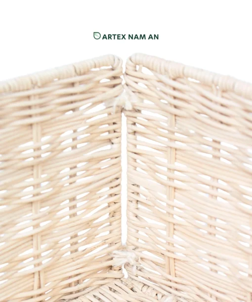 Wholesale Rattan Baskets for Ikea Kallax Shelves in Off White – Foldable Storage for Home, Office and HORECA | Low MOQ