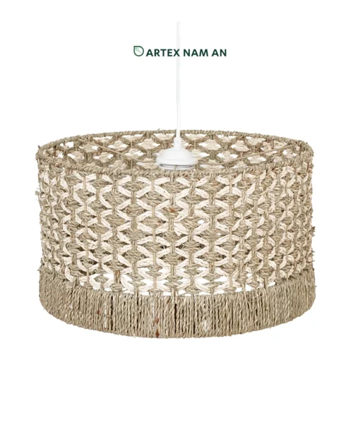 Whole Sale Seagrass with Palm leaf Pendant Lampshade for cottage farmhouse and modern interiors, ideal for home, wedding and hospitality lighting. We welcome bulk orders, OEM/ODM collaborations, and private label projects for retailers, wholesalers, sourcing agents, and HORECA buyers.