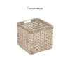 Wholesale Seagrass with Palm leaf Foldable Cube Basket with unique weaving details for storage and office organization, ideal for Kallax shelves and cottage farmhouse décor. We welcome bulk orders, OEM/ODM collaborations, and private label projects for retailers, wholesalers, sourcing agents, and HORECA buyers.