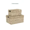 Whole sale Set of 3 Seagrass with Palm leaf Stackable Storage box with lid for stylish storage, laundry and toy organization in farmhouse, contemporary and bohemian interiors. We welcome bulk orders, OEM/ODM collaborations and private label projects for retailers, wholesalers, sourcing agents and HORECA buyers.