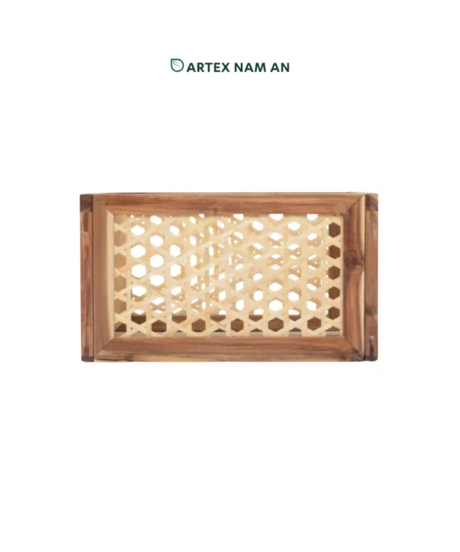 Wholesale Storage Basket made from Acacia Wood with Bamboo Mesh | Knock Down Design for Home, Office, Retail and HORECA Organization