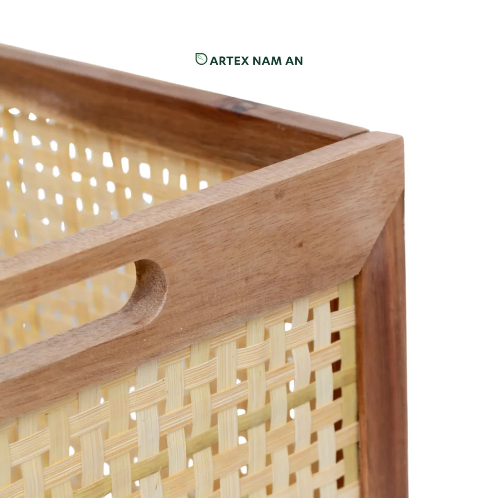 The Wholesale Storage Basket Made From Acacia Wood FSC Certified is a functional and calm-looking organizer for modern spaces.