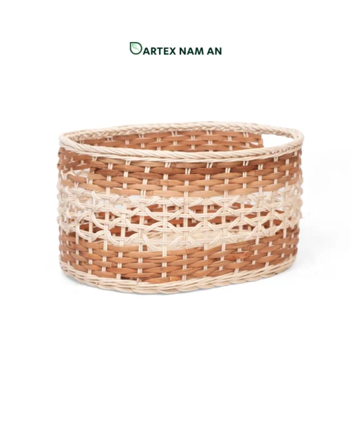 Wholesale Storage Basket made from rattan core for modern home, office, kitchen and bathroom organization in contemporary, midcentury and boho chic interiors. We welcome bulk orders, OEM/ODM collaborations, and private label projects for retailers, wholesalers, sourcing agents and HORECA buyers.