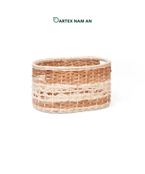 Wholesale Storage Basket made from rattan core for modern home, office, kitchen and bathroom organization in contemporary, midcentury and boho chic interiors. We welcome bulk orders, OEM/ODM collaborations, and private label projects for retailers, wholesalers, sourcing agents and HORECA buyers.