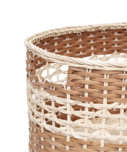 Wholesale Storage Basket made from rattan core for modern home, office, kitchen and bathroom organization in contemporary, midcentury and boho chic interiors. We welcome bulk orders, OEM/ODM collaborations, and private label projects for retailers, wholesalers, sourcing agents and HORECA buyers.