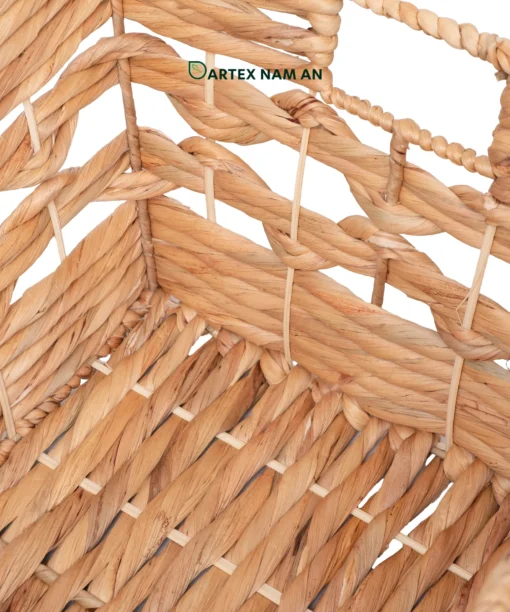 Wholesale Storage Basket made from natural water hyacinth for home, office, HORECA and retail organization. Ideal for contemporary, midcentury, modern, coastal and boho chic interiors. We welcome bulk orders, OEM/ODM collaborations and private label projects for retailers, wholesalers, sourcing agents and HORECA buyers.