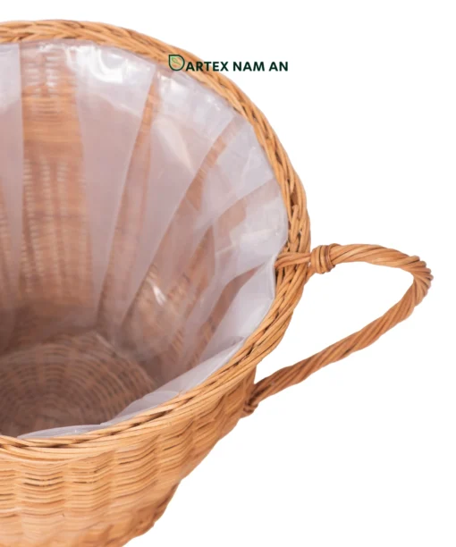 Wholesale Planter made from Rattan with Handles Mediterranean Inspired for Indoor Garden, Home, Office and HORECA Décor
