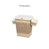 Wholesale Laundry Basket made from natural seagrass and palm leaf with detachable hanging caddy for home, office and HORECA organization. Fits contemporary, coastal, modern and boho chic interiors. We welcome bulk orders, OEM/ODM collaborations and private label projects for retailers, wholesalers, sourcing agents and hospitality buyers.