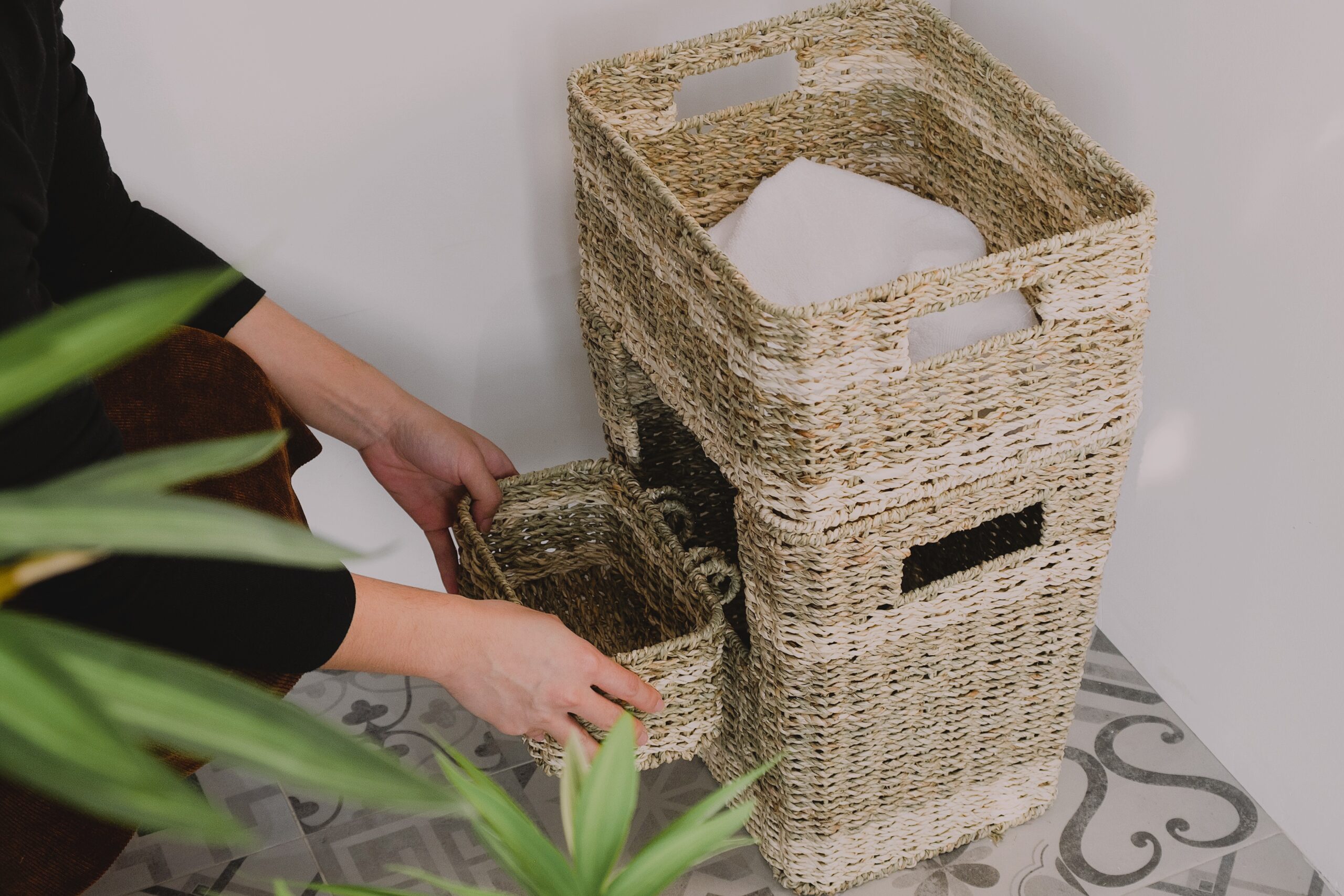 Wholesale Made to Order Functional Laundry Baskets Made from Natural Materials Handcrafted in Vietnam