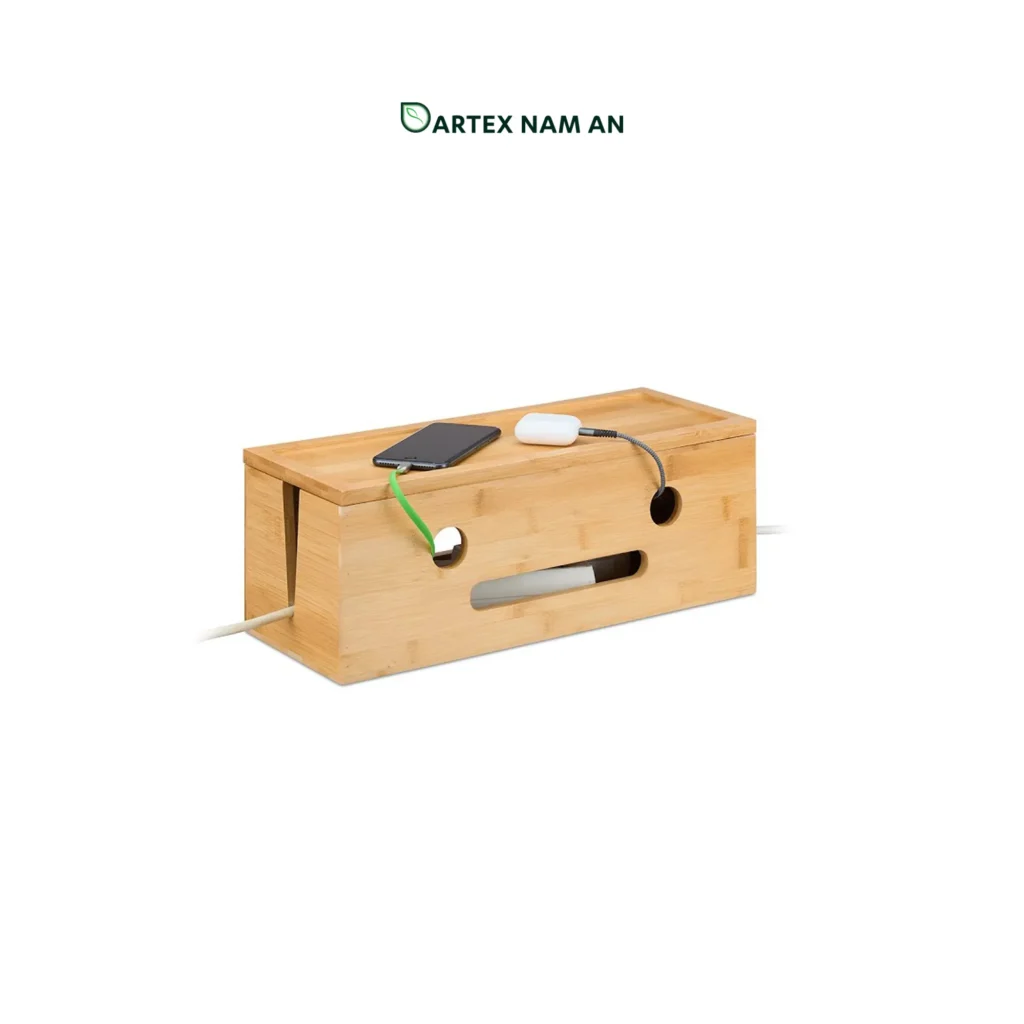 Storage Containers in Bulk for Charging Station in FSC Bamboo