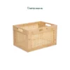 Optimize freight margins with our rectangular Wholesale Storage Basket. Features a flat-pack knock-down design, open-square woven bamboo panels, and multi-directional 4-way handles. Ideal for HORECA utilities, office organization, and home retail shelves. Bulk ready.