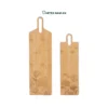 Natural Bamboo Wholesale Serving Tray with Floral Engraved for HORECA, Boutique Retail, and Corporate Gifting