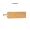 Expand your inventory with our extra-long natural bamboo Wholesale Serving Tray. Featuring a sleek rectangular silhouette and an integrated paddle handle. Perfect for space-saving table service in HORECA, corporate pantries, and retail. Fits Japandi, Scandinavian, and Minimalist interior styles. Bulk ready.