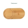 Expand your inventory with our individual-sized Wholesale Serving Tray crafted from 100% natural bamboo. Features a smart mug holder and pastry section. Perfect for cafes, hotels, office breakrooms, and retail. Fits Japandi, Scandinavian, and Minimalist interior styles. Contact for bulk pricing.