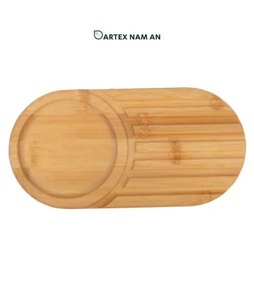 Expand your inventory with our individual-sized Wholesale Serving Tray crafted from 100% natural bamboo. Features a smart mug holder and pastry section. Perfect for cafes, hotels, office breakrooms, and retail. Fits Japandi, Scandinavian, and Minimalist interior styles. Contact for bulk pricing.
