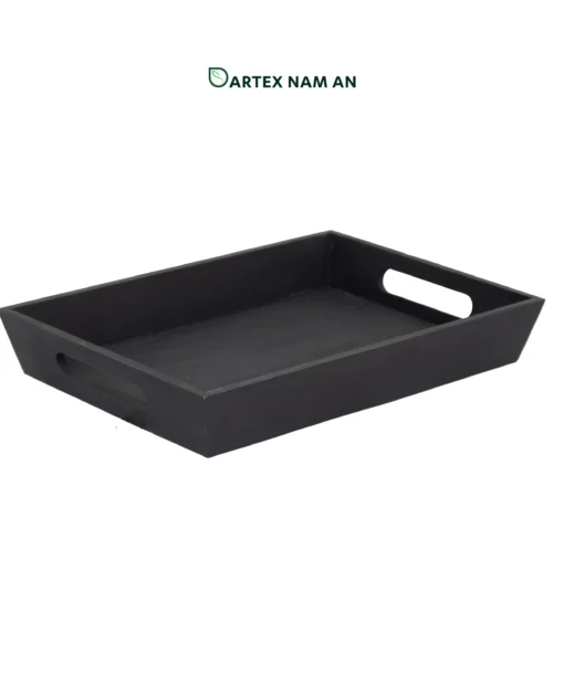 Wholesale Serving Tray in Black with Integrated Handles for HORECA, Office, and Home