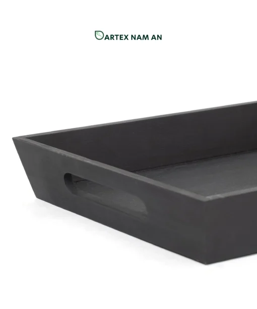 Wholesale Serving Tray in Black with Integrated Handles for HORECA, Office, and Home
