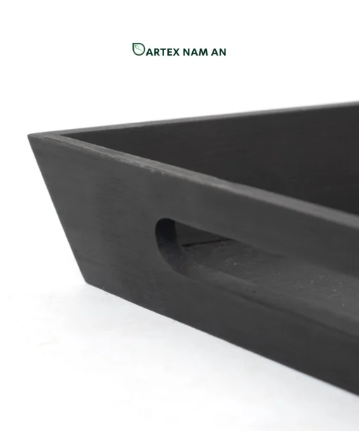 Wholesale Serving Tray in Black with Integrated Handles for HORECA, Office, and Home