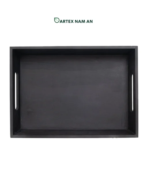 Wholesale Serving Tray in Black with Integrated Handles for HORECA, Office, and Home