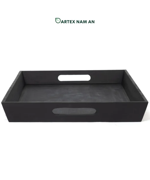 Wholesale Serving Tray in Black with Integrated Handles for HORECA, Office, and Home