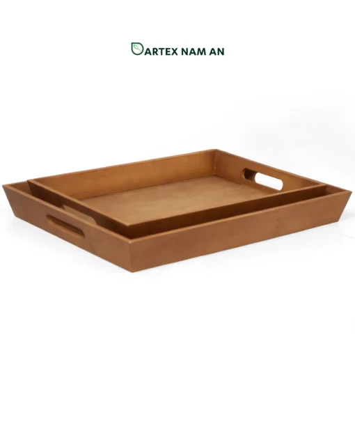 Wholesale Serving Tray made from Bamboo with Handles for HORECA, Corporate Office, and Retail