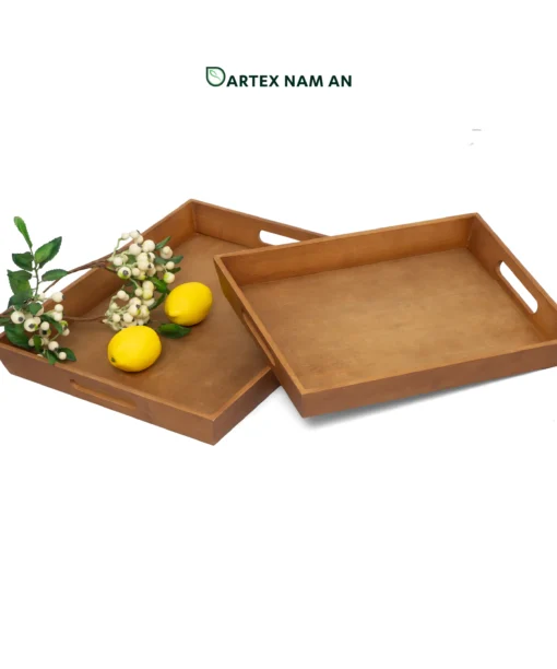 Wholesale Serving Tray made from Bamboo with Handles for HORECA, Corporate Office, and Retail