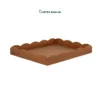 Discover our premium Wholesale Serving Tray crafted from sustainable natural bamboo with a sophisticated black finish. Featuring a unique scalloped "wavy" edge, this eco-friendly tray is perfect for HORECA, office hospitality, and retail. Durable, stylish, and ideal for Japandi or Minimalist interiors. Bulk pricing available.