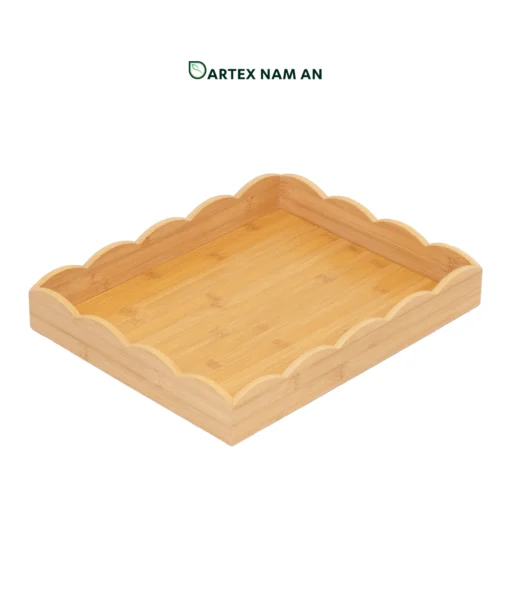 Bamboo Wholesale Serving Tray Decorative Platter for HORECA, Office Hospitality, and Home Decor