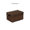Expand your inventory with our premium 3-piece lidded Wholesale Storage Basket set. Handwoven from natural seagrass and water hyacinth with a rich dark brown finish. Ideal for HORECA amenities, office organization, and minimalist retail displays. Space-saving nesting design. Bulk ready.
