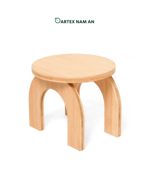 Elevate your inventory with our premium Wholesale Plant Stand crafted from 100% natural bamboo. Features a modern round top and unique contemporary arched legs. Ideal for Japandi, Scandinavian, and Minimalist interior styling. Durable, sustainable, and perfect for commercial or residential sourcing.