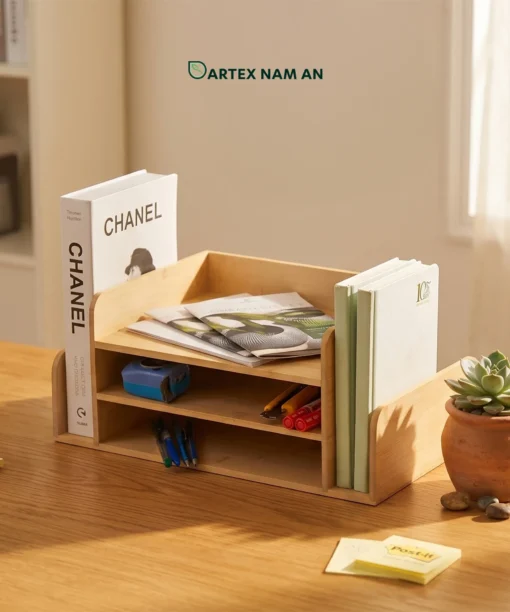 Wholesale Storage Container made from Natural Bamboo for Office Desk Organizing, HORECA & Retail