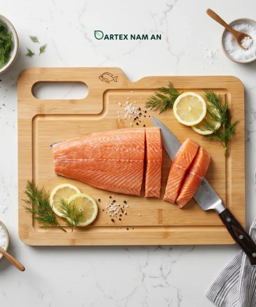 Elevate food safety with our Wholesale Cutting Board made from 100% natural bamboo. Featuring an index tab design for cross-contamination prevention, a perimeter juice groove, and an integrated handle. Perfect for HORECA, retail, and modern office pantries. Sustainable, durable, and bulk-ready.